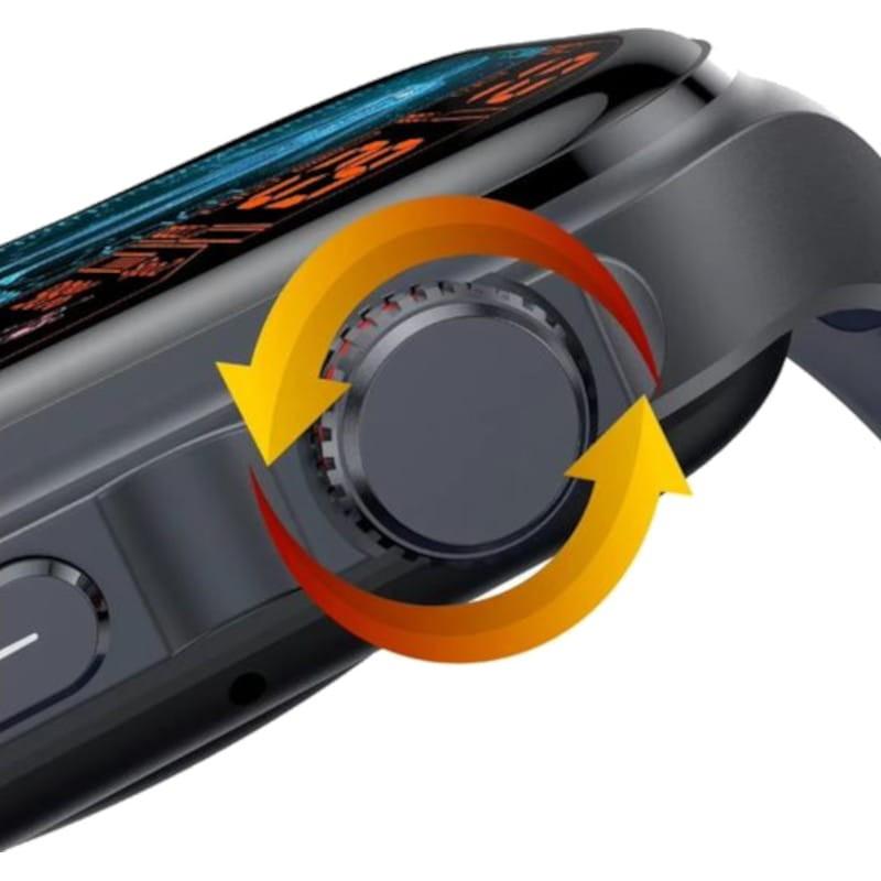 Botón rotatorio de Hello ET585 Cuero  Negro - Reloj inteligente