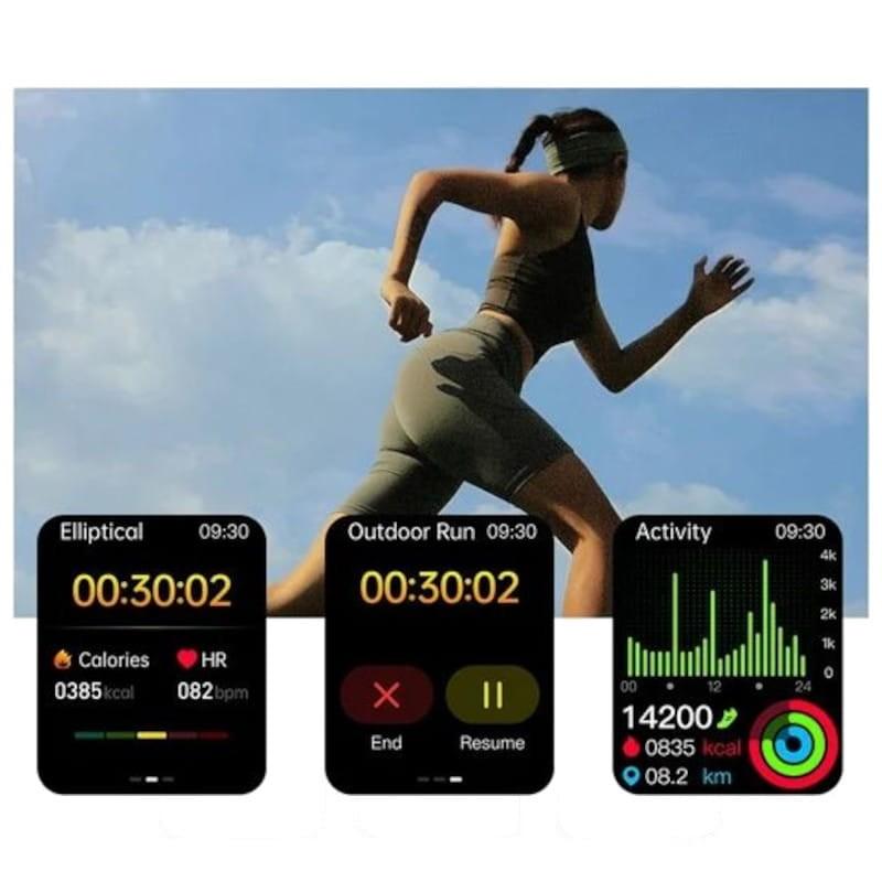 Control de la salud de Hello ET585 Silicona Negro - Reloj inteligente