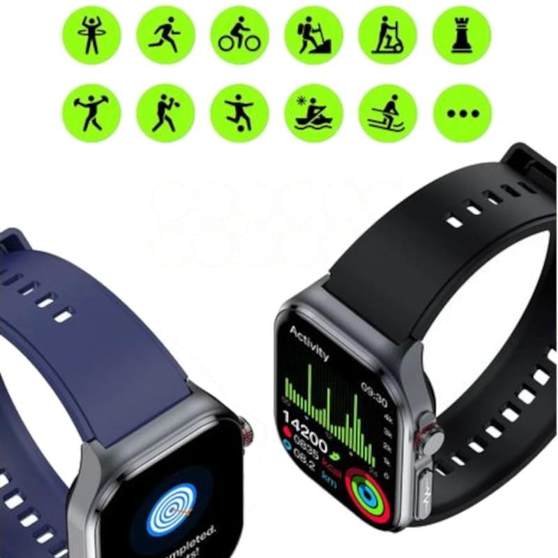 Modos deportivos Hello ET585 Silicona Negro - Reloj inteligente