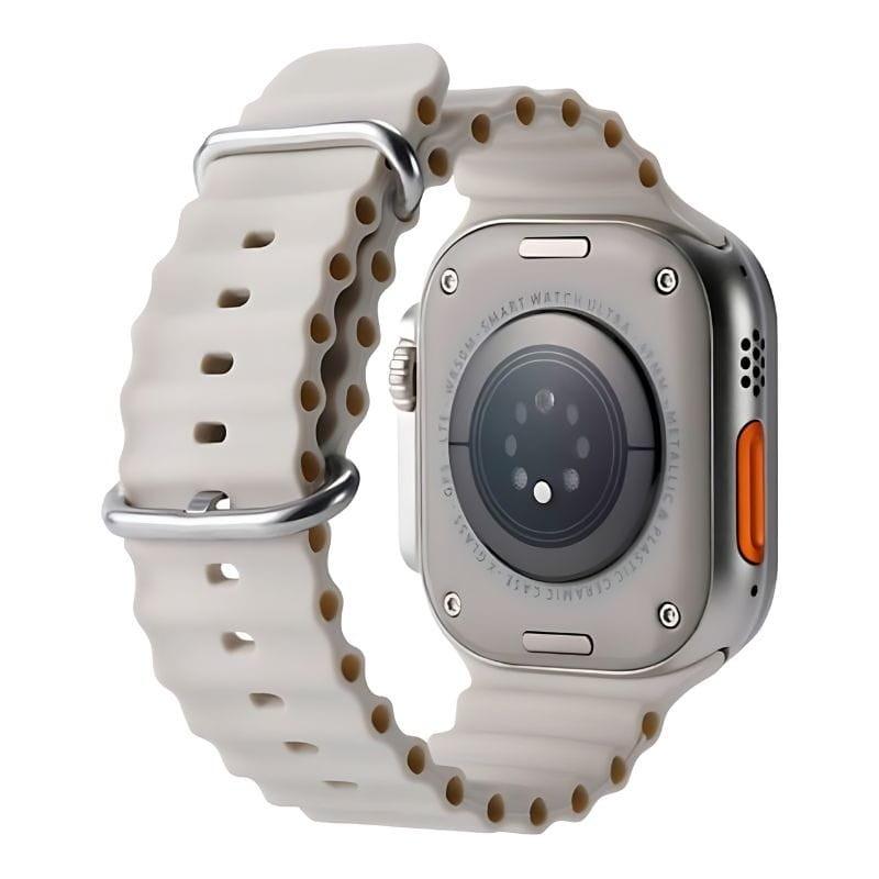 Vista frontal trasera del Reloj inteligente Hello Watch 3 Plus Plata