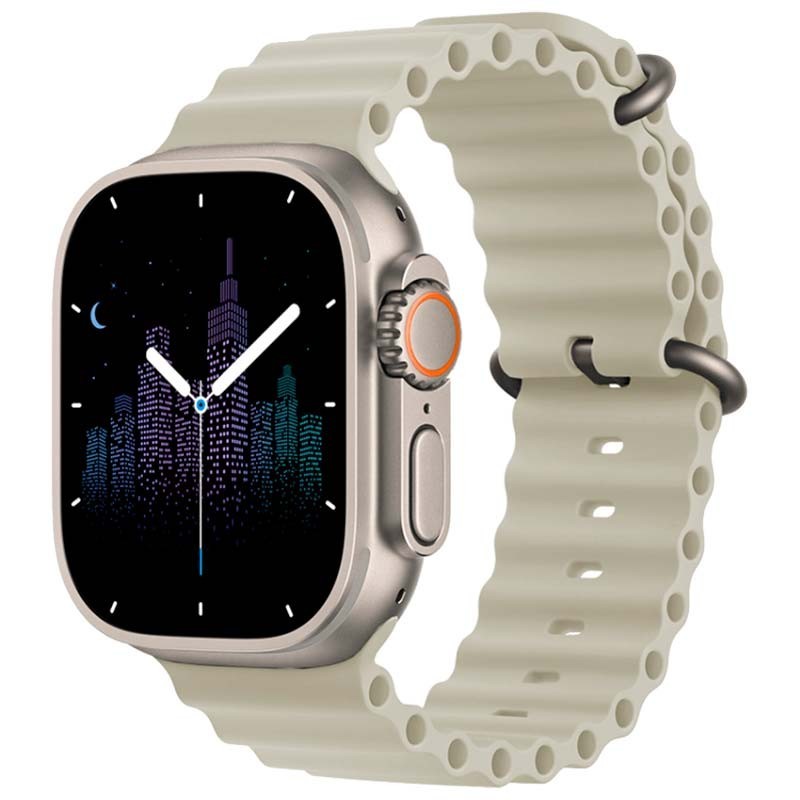 Reloj inteligente Hello Watch 3 Plus Plata con correa de silicona