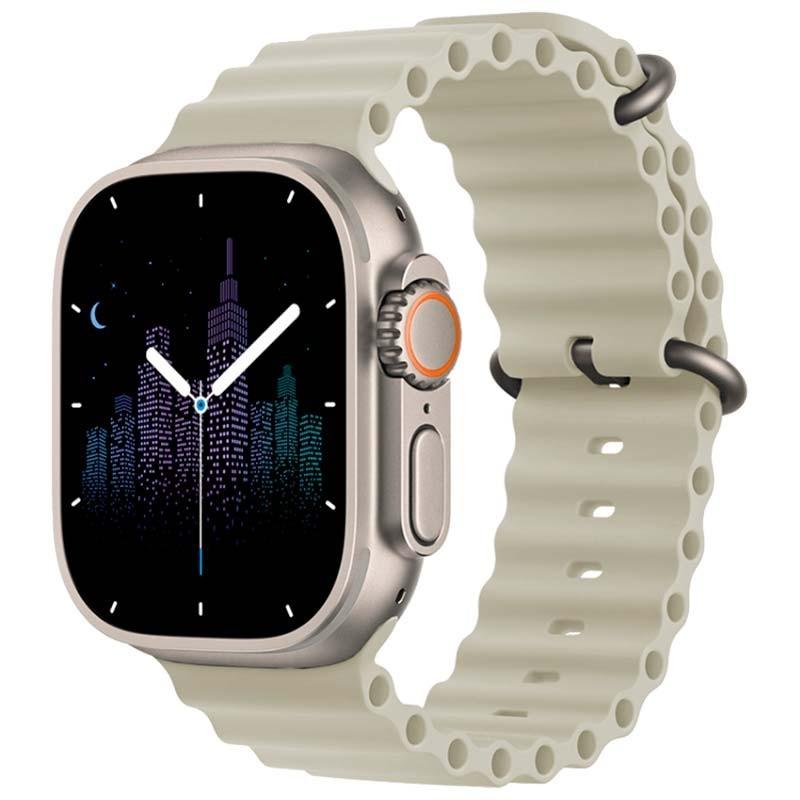 Reloj inteligente Hello Watch 3 Plus Plata con correa de silicona