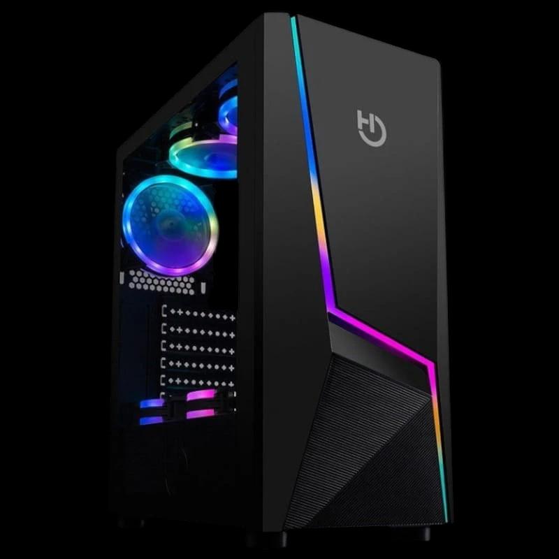 Hiditec V20 PRO ARGB  Semitorre Cristal templado Negro - Desprecintado - Caja Gaming