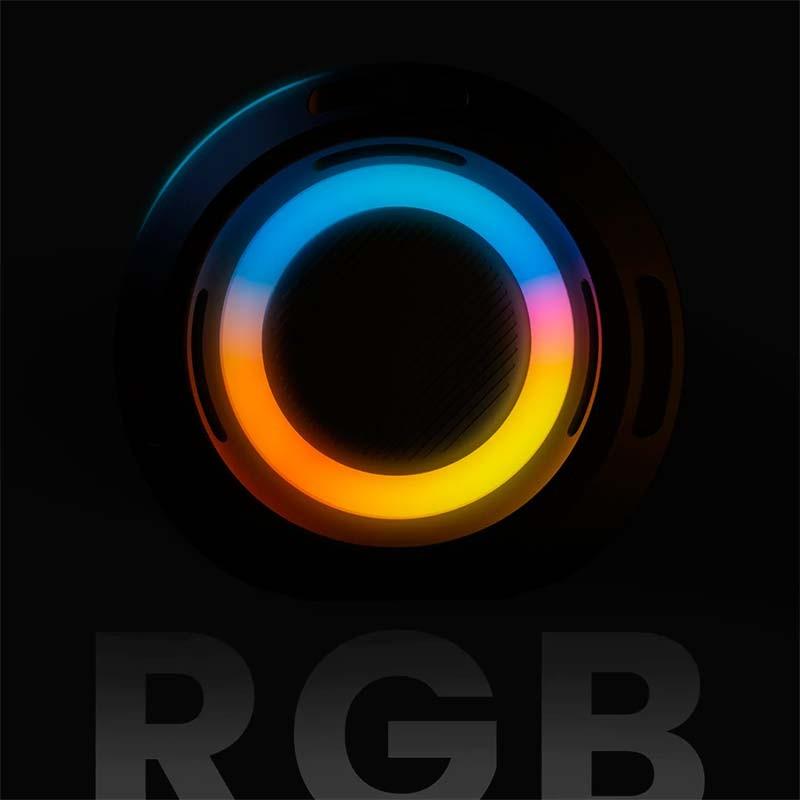 luces LED RGB del Altavoz Bluetooth HiFuture Gravity Negro