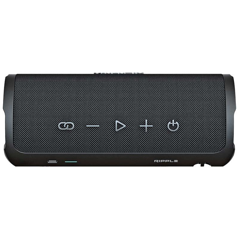 vista horizontal del Altavoz Bluetooth HiFuture Ripple Negro