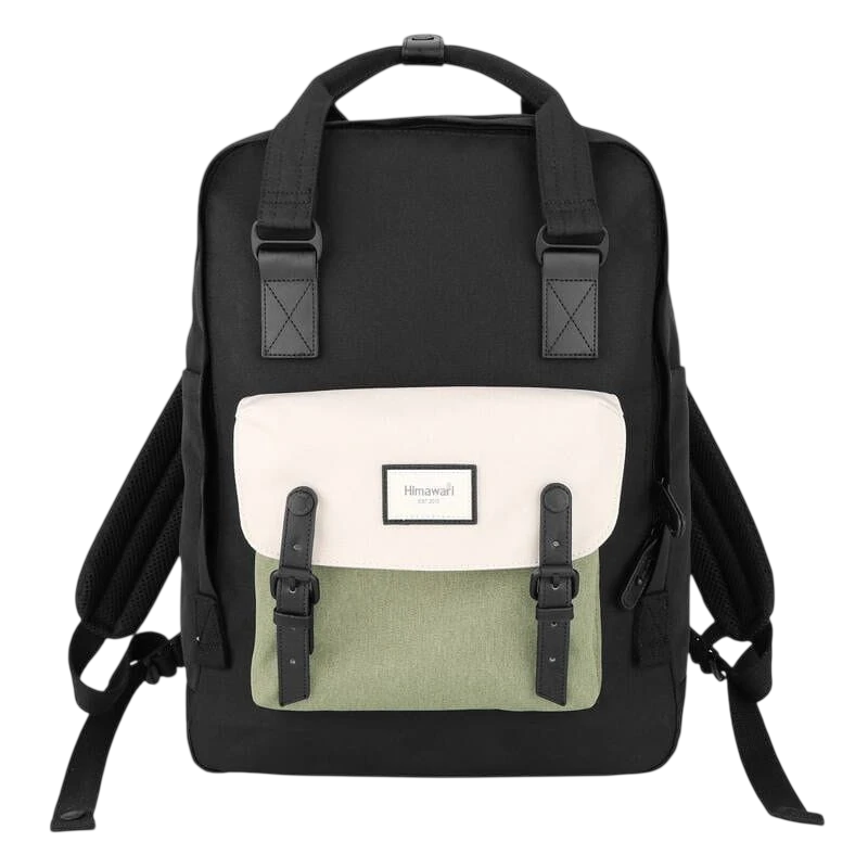 Himawari 1010 noir et vert - Sac à dos pour ordinateur portable