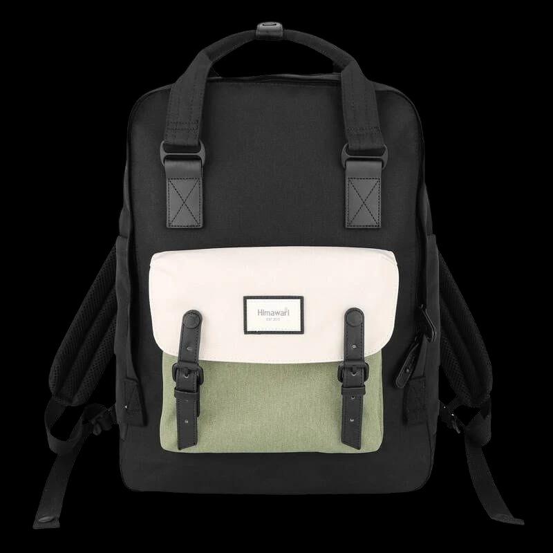 Himawari 1010 Negro y Verde - Mochila para portátil