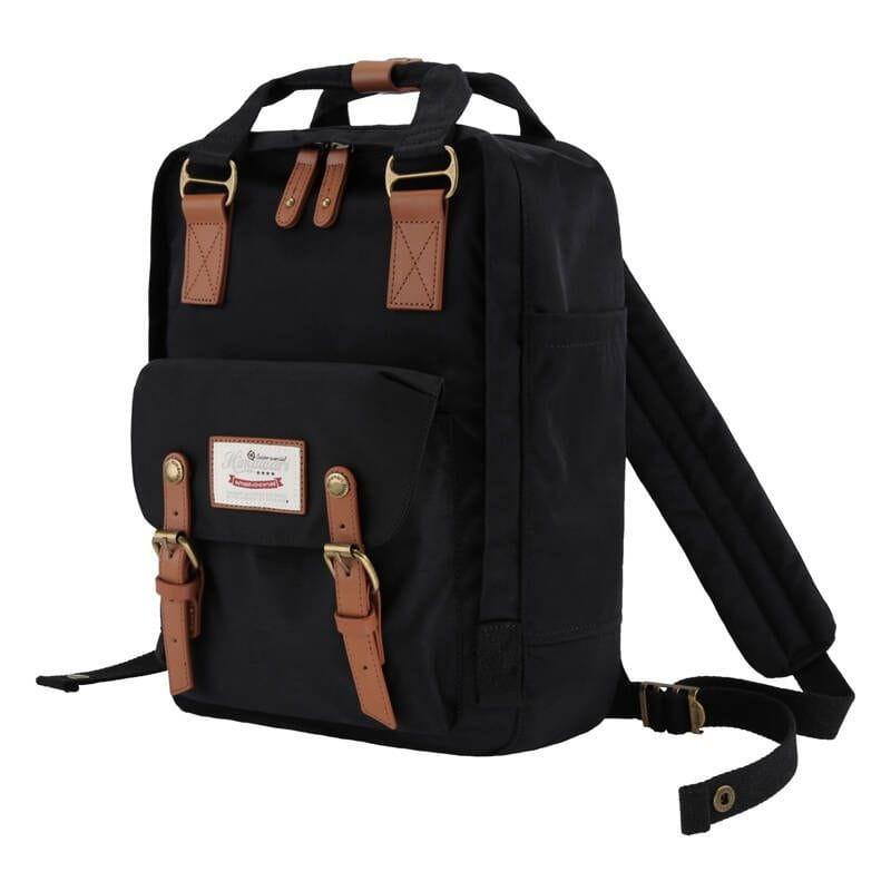 Himawari 188L Black and Brown - Laptop Backpack Side Image