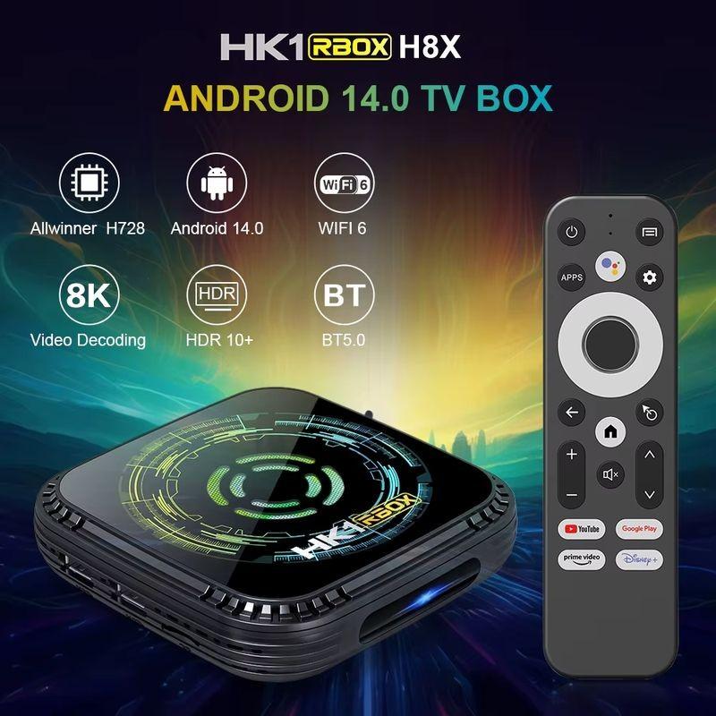 Détails de HK1 RBOX H8X Allwinner H728 4Go/32Go Android 14 - Android TV
