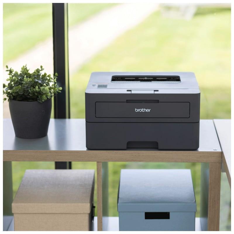 Brother HL-L2445DW Blanco y Negro Wifi Negro – Impresora Láser vista real