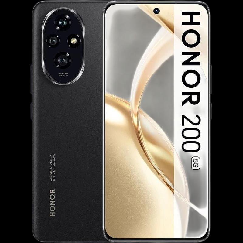 Honor 200 5G 12GB/512GB Preto - Telemóvel