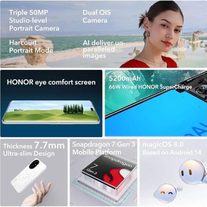 Honor 200 5G 12GB/512GB Preto Características