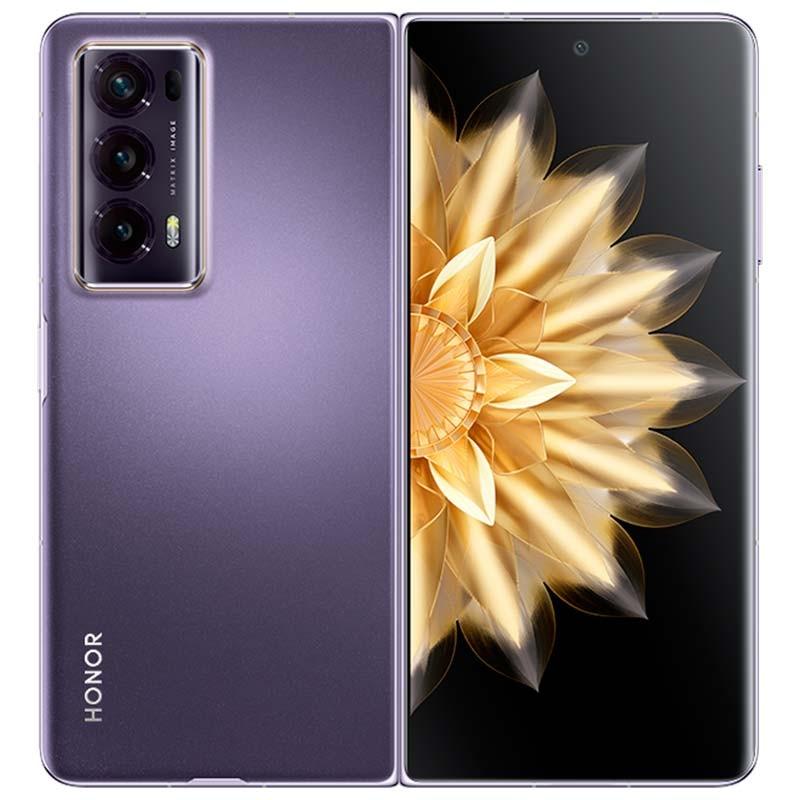 partie extérieure du Smartphone Honor Magic V2 5G 16Go/512Go Violet déployé