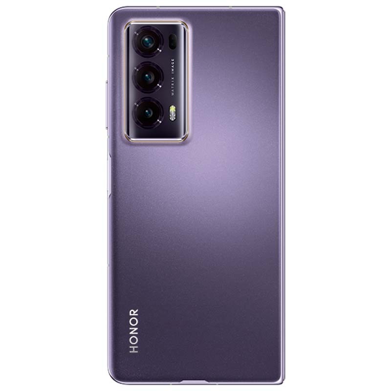 vue arrière du Smartphone Honor Magic V2 5G 16Go/512Go Violet plié