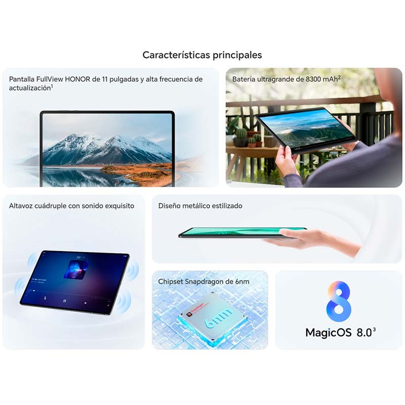 Honor Pad X8a Wi-Fi 4GB/128GB - características principales