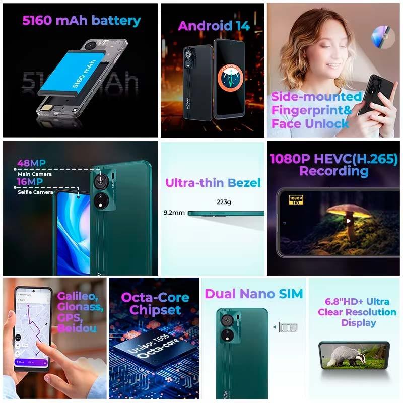 Hotwav Note 12 EF 4GB/128GB Verde - características principais