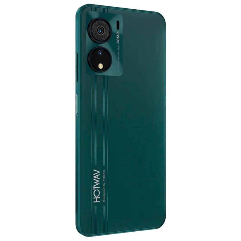 Hotwav Note 12 EF 4GB/128GB Verde  - vista traseira e lateral esquerdo