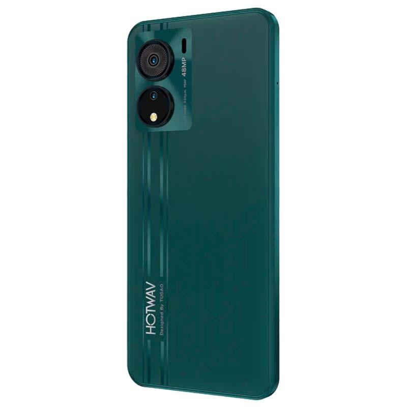 Hotwav Note 12 EF 4GB/128GB Verde - vista traseira e lateral direito