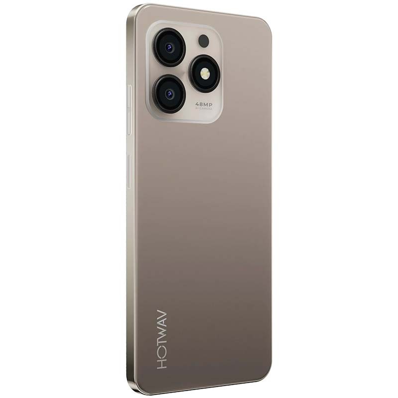 Hotwav Note 13 Max 6GB/256GB Dourado - vista traseira e lateral