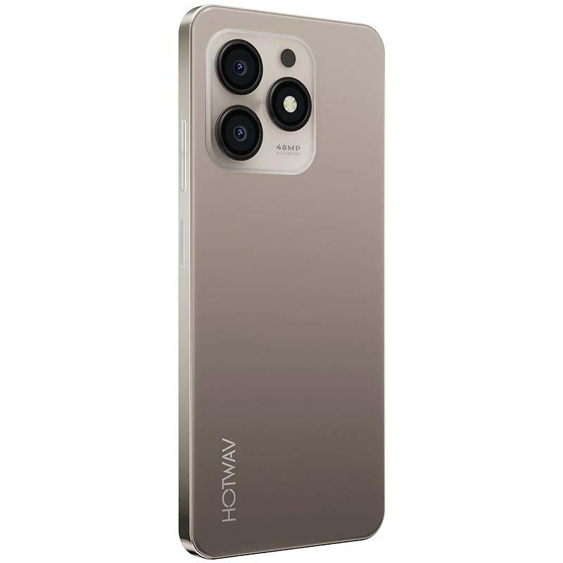 Hotwav Note 13 Max 6GB/256GB Dourado - vista traseira e lateral