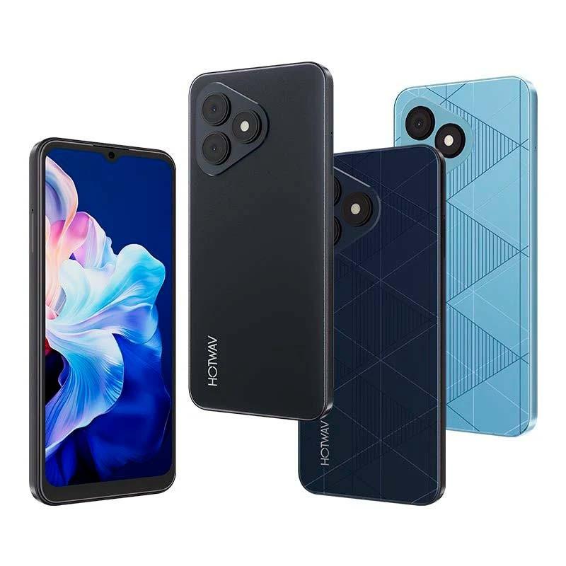 Hotwav Note 15 Pro 4GB/128GB Negro - vista frontal, trasera y lateral