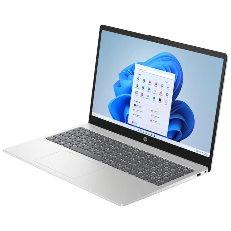 HP 15-fd0038ns Intel Core i3-N305/8GB/512GB SSD/Win11Home Plata - Portátil 15.6 Vista frontal lado izquierdo