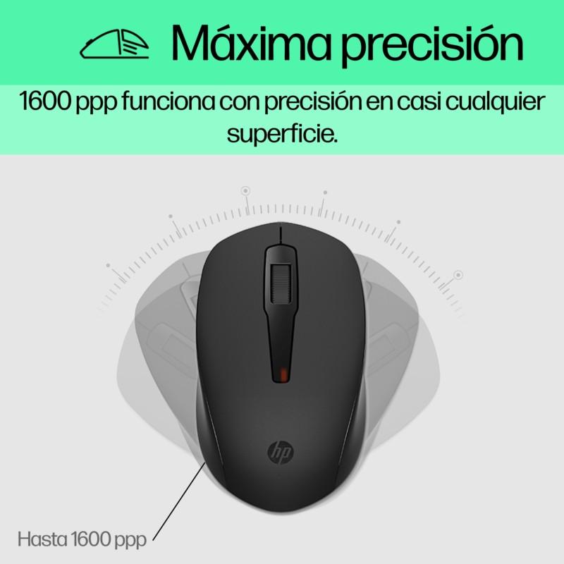 Dimensões do Rato Sem Fio HP 150 Preto