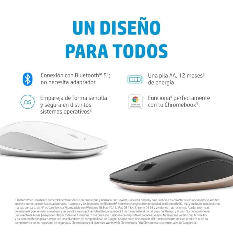 Fonctions de la Souris sans fil HP 410 Bluetooth Noir/Argent