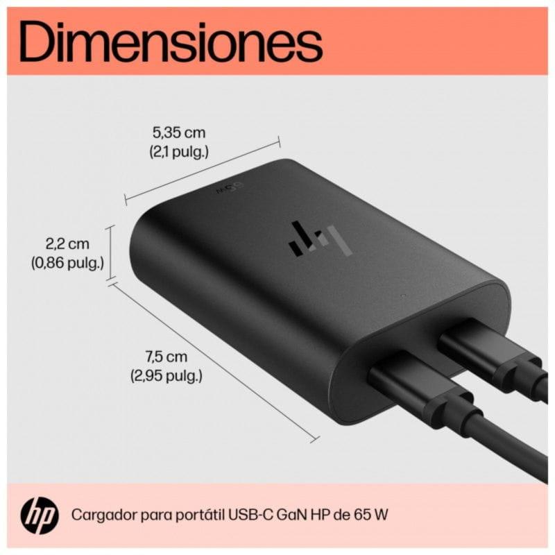 Dimensiones del Cargador portátil HP 600Q7AA