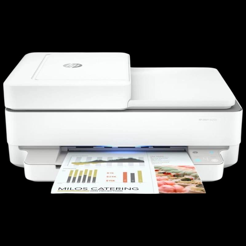 HP ENVY 6420e Imprimante multifonction Encre couleur WiFi Blanc - Imprimante laser