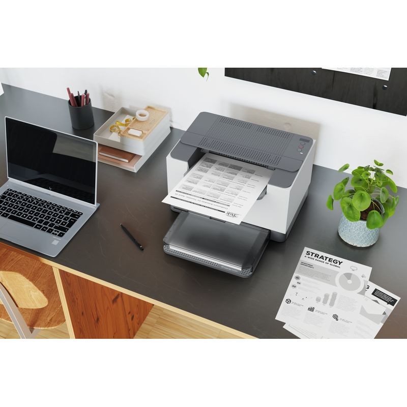 Adaptable HP LaserJet M209d Laser Noir et Blanc WiFi Blanc - Imprimante laser