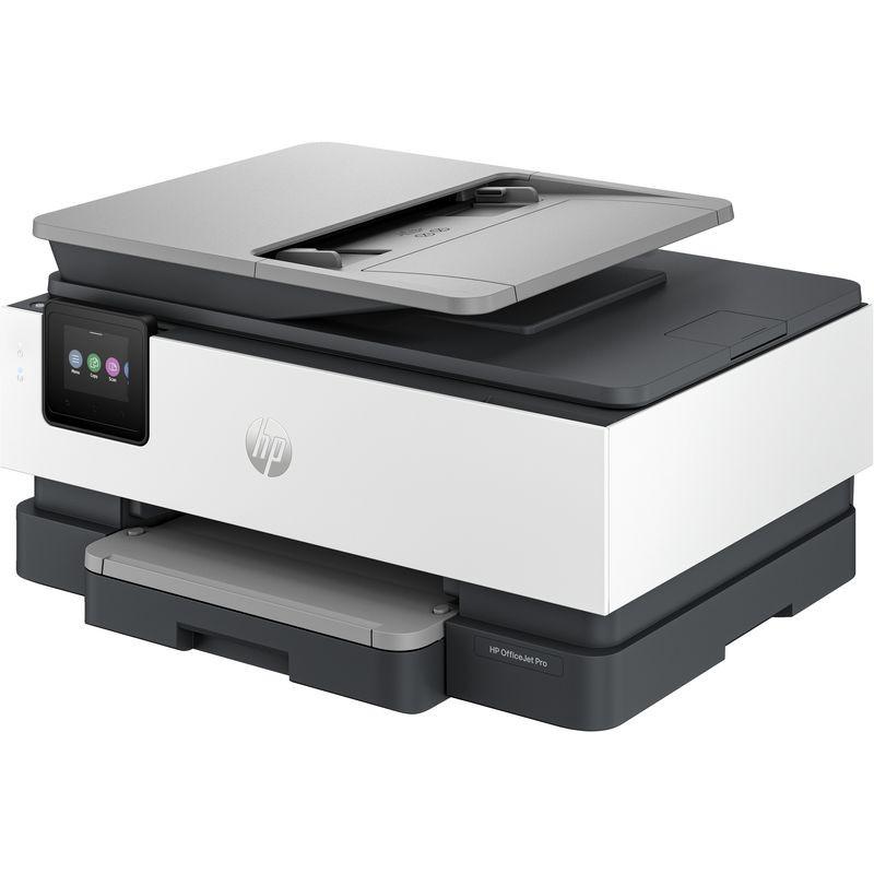 Frontal de HP OfficeJet Pro 8122e Tinta A color Copia Escaneo Blanco - Impresora multifunción