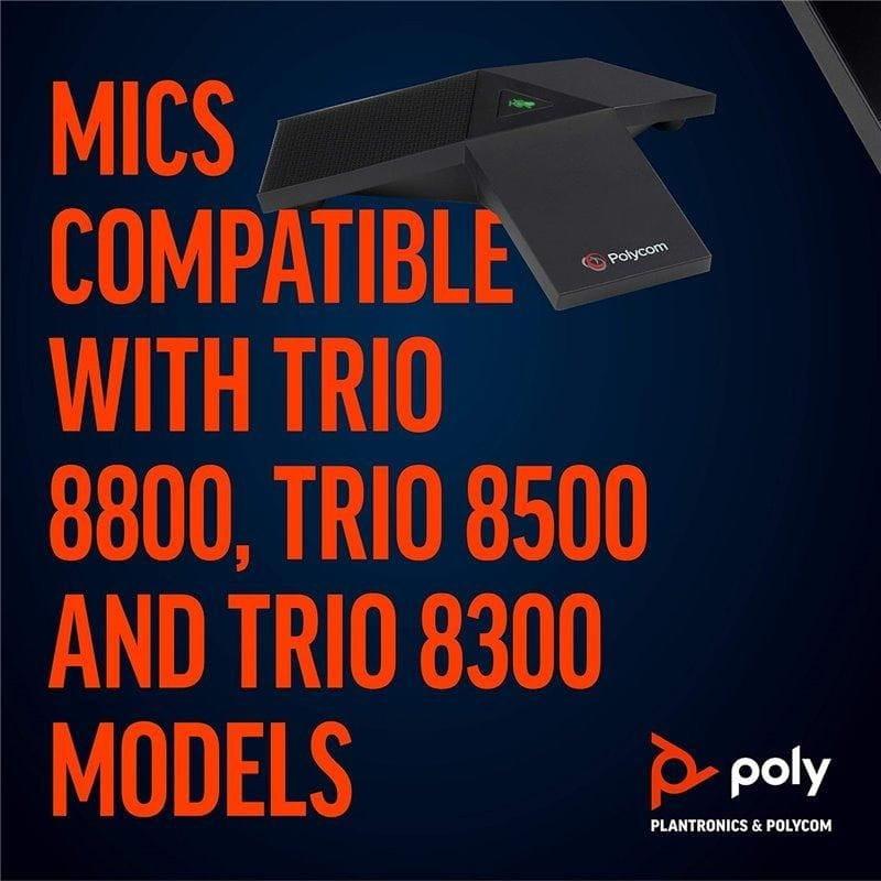 HP POLY 8300/8800 - Microfones de expansão compatíveis