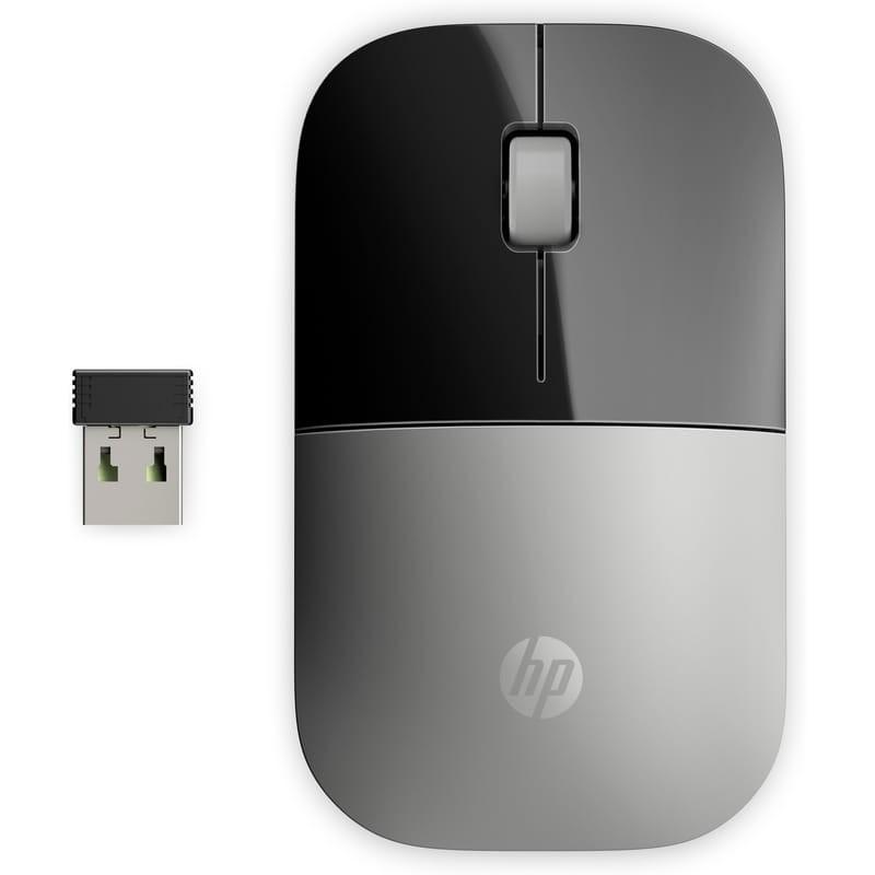 HP Z3700 Wireless Silver - Mouse sem fio - Vista superior de 1200 DPI com USB