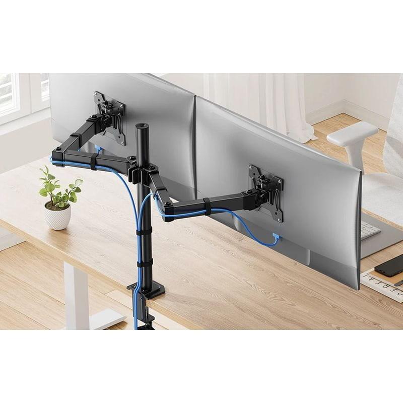 Confortable de Huanuo HNCM7 Deux écrans de 13 à 30 pouces Noir - Support VESA pour écran