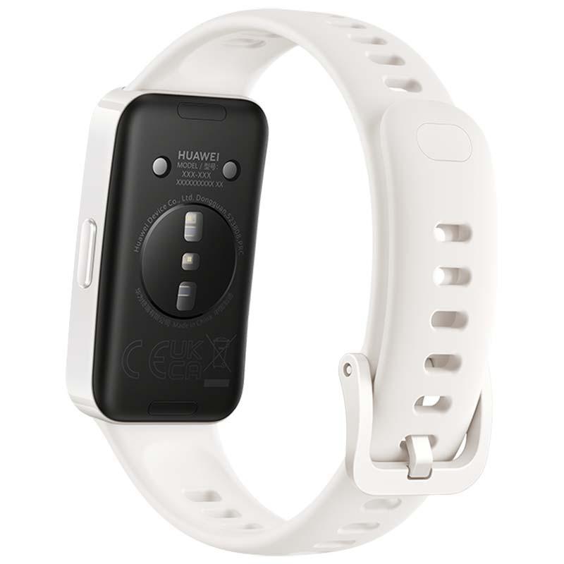 vista trasera de la Pulsera de actividad Huawei Band 9 Blanco