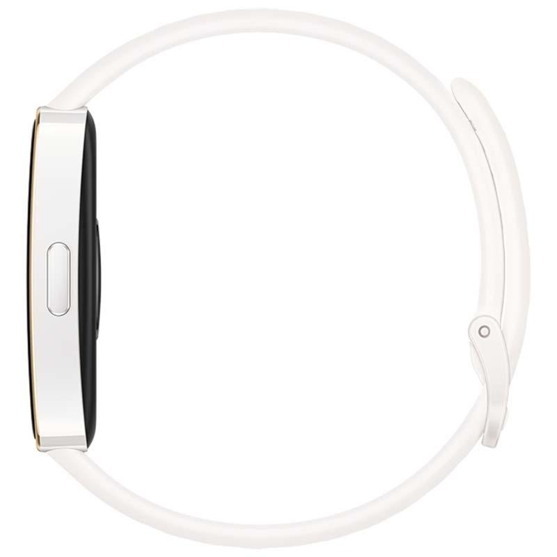 vista lateral de la Pulsera de actividad Huawei Band 9 Blanco