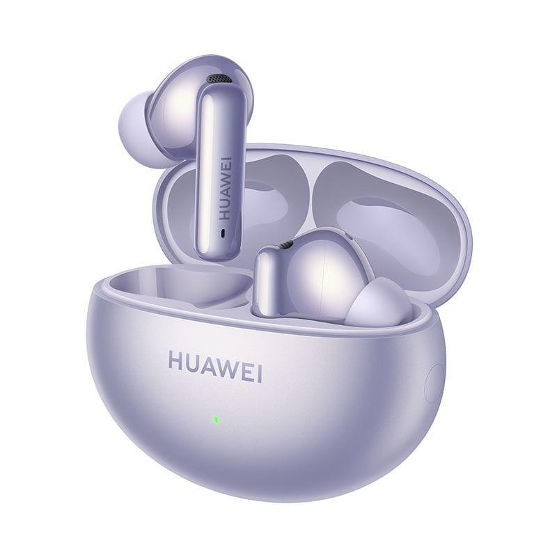Huawei FreeBuds 6i TWS Morado - Auriculares Bluetooth en la caja de carga