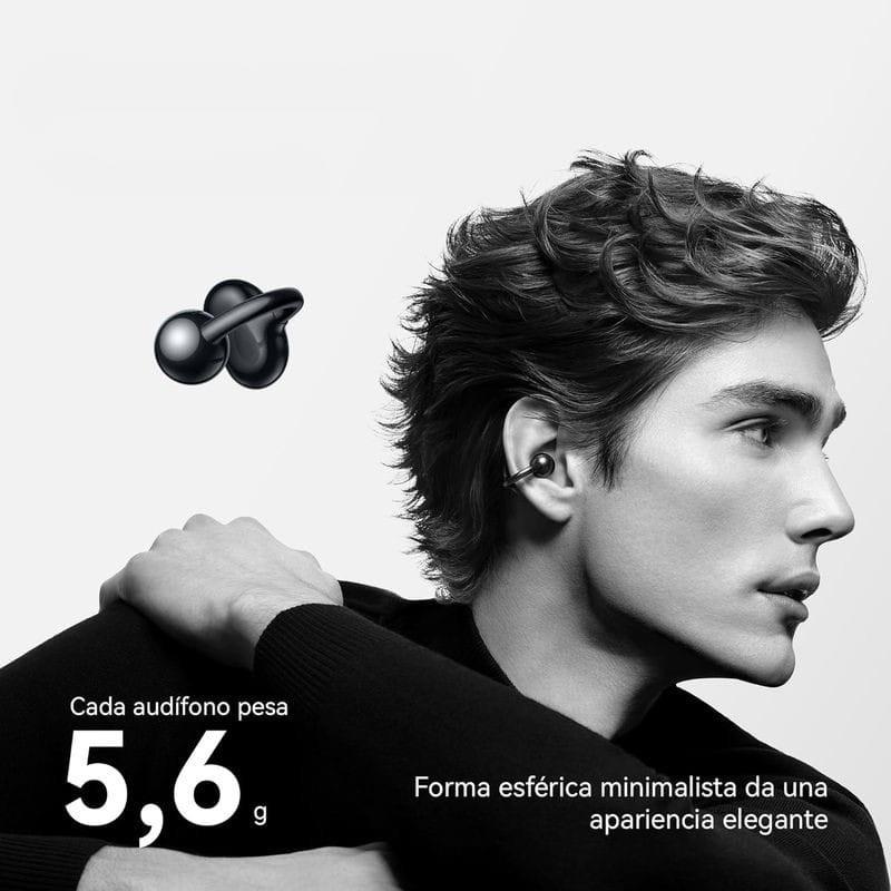 Pequeno de Huawei FreeClip TWS Bluetooth Bege - Auriculares Bluetooth