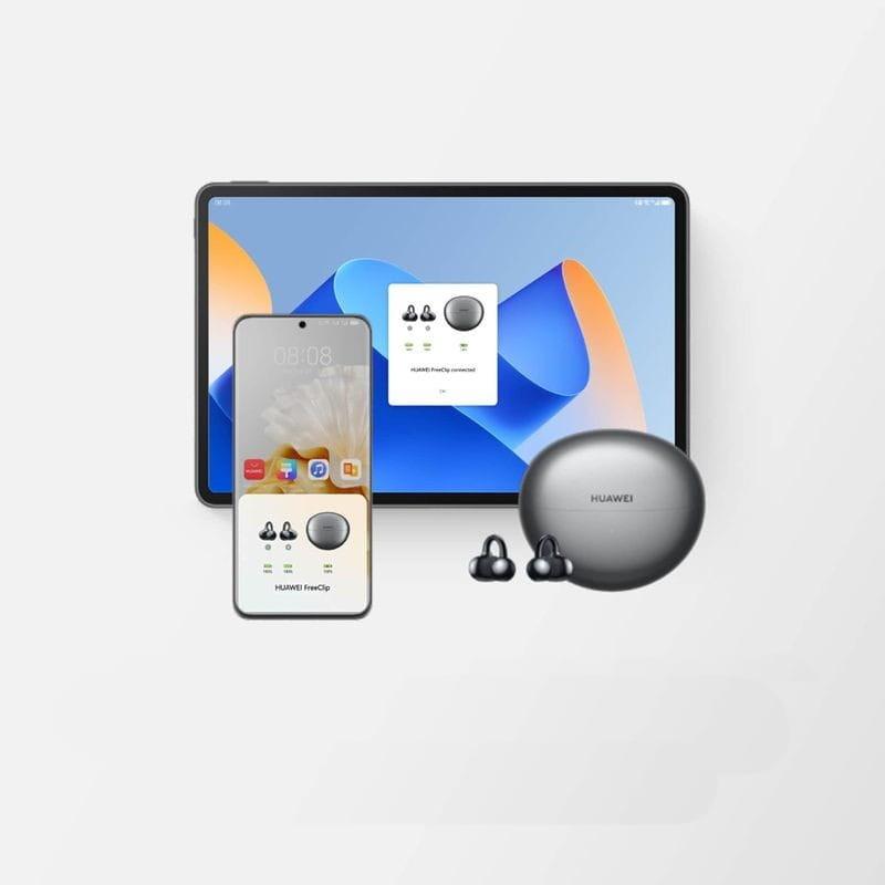 Conexões de Huawei FreeClip TWS Bluetooth Bege - Auriculares Bluetooth