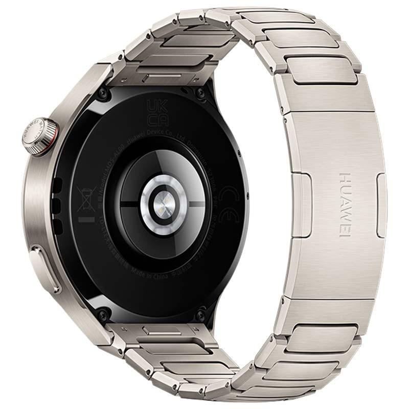 vista trasera del Reloj inteligente Huawei Watch 4 Pro con Correa de Titanio