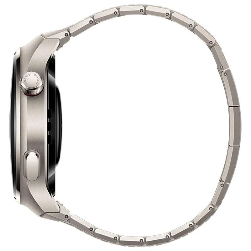 lateral derecho del Reloj inteligente Huawei Watch 4 Pro con Correa de Titanio
