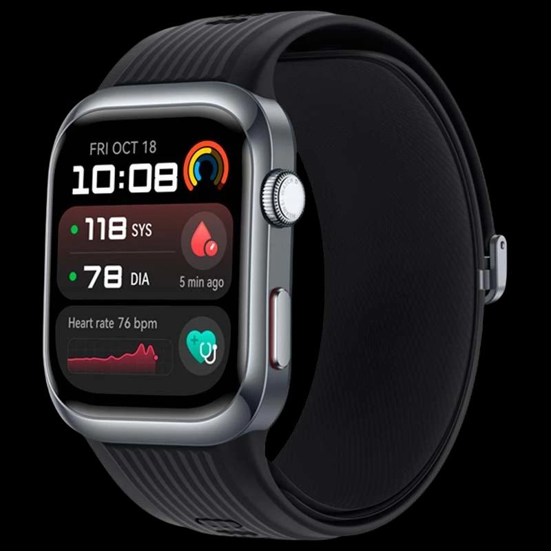 Huawei Watch D2 Negro con Correa de Fluoroelastómero - Reloj inteligente con GPS y NFC