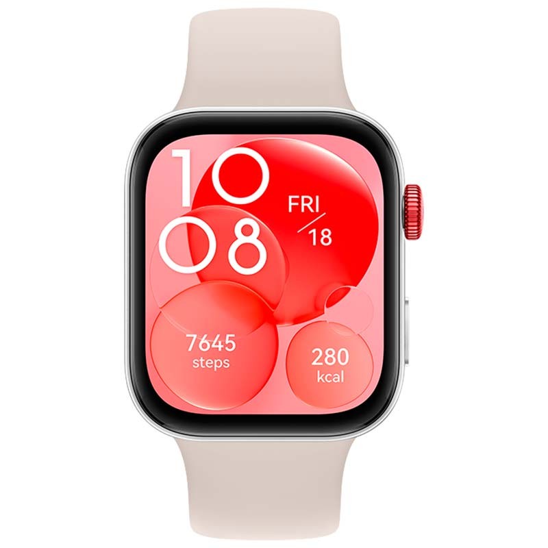 vista frontal do Relógio inteligente Huawei Watch Fit 3 Branco