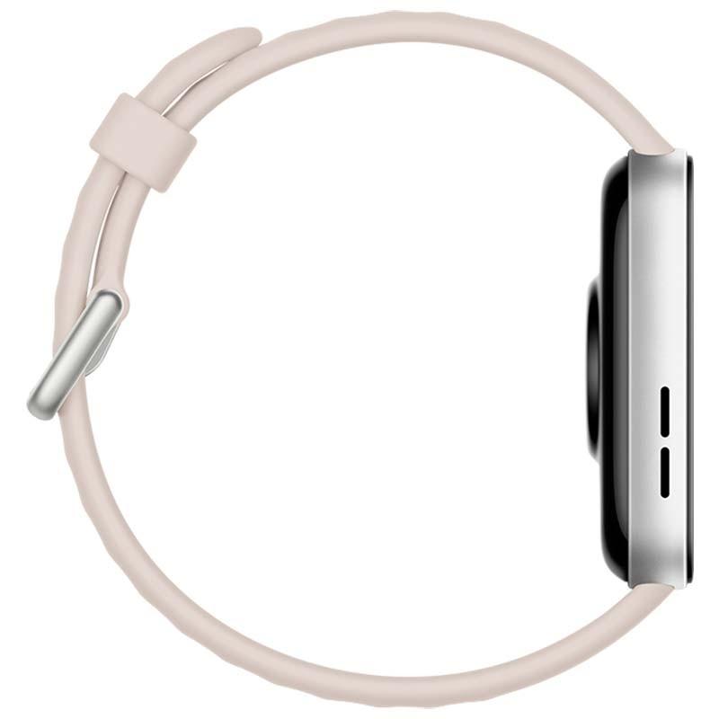 vista lateral do Relógio inteligente Huawei Watch Fit 3 Branco