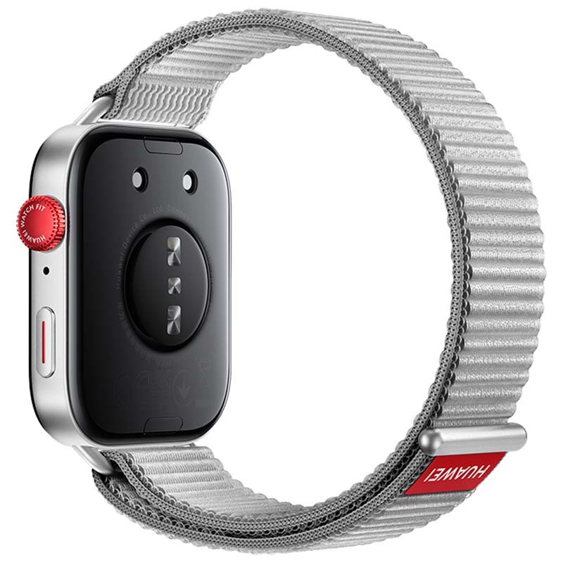 vista traseira do Relógio inteligente Huawei Watch Fit 3 Cinzento