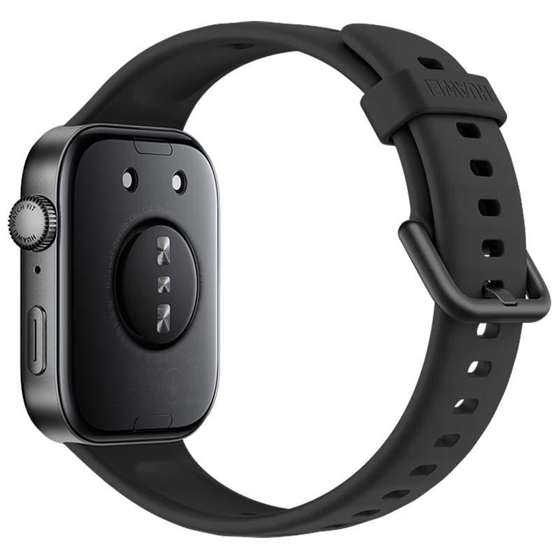 Vue arrière de la montre intelligente Huawei Watch Fit 3 Noir
