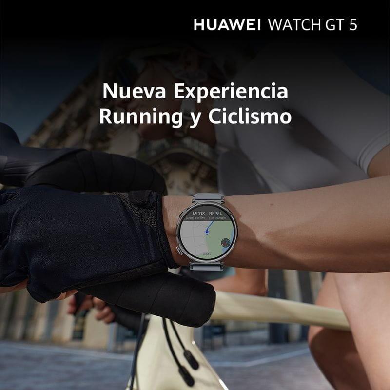 Potente Huawei Watch GT5 41mm GPS Correa Cuero Blanco - Reloj Inteligente