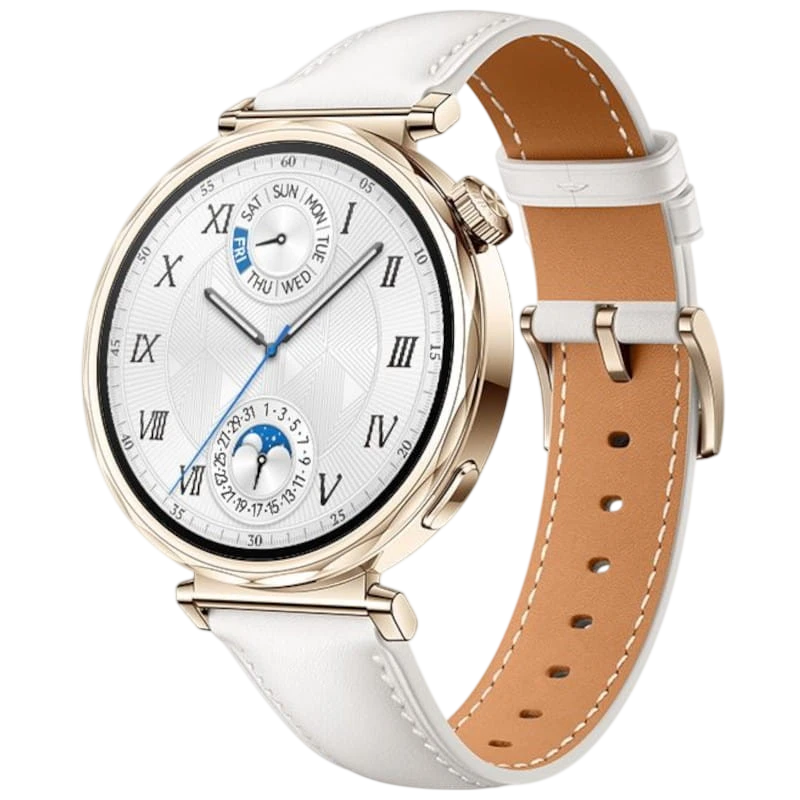 Huawei Watch GT5 41mm GPS Correa Cuero Blanco - Reloj Inteligente