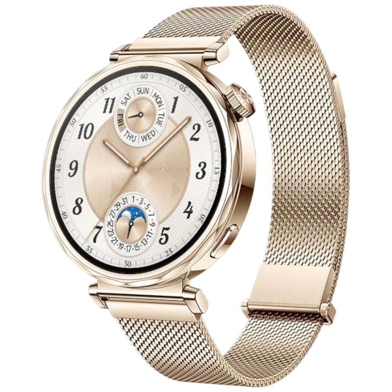 Huawei Watch GT5 41mm GPS Bracelete Milanesa Dourada - Relógio Inteligente